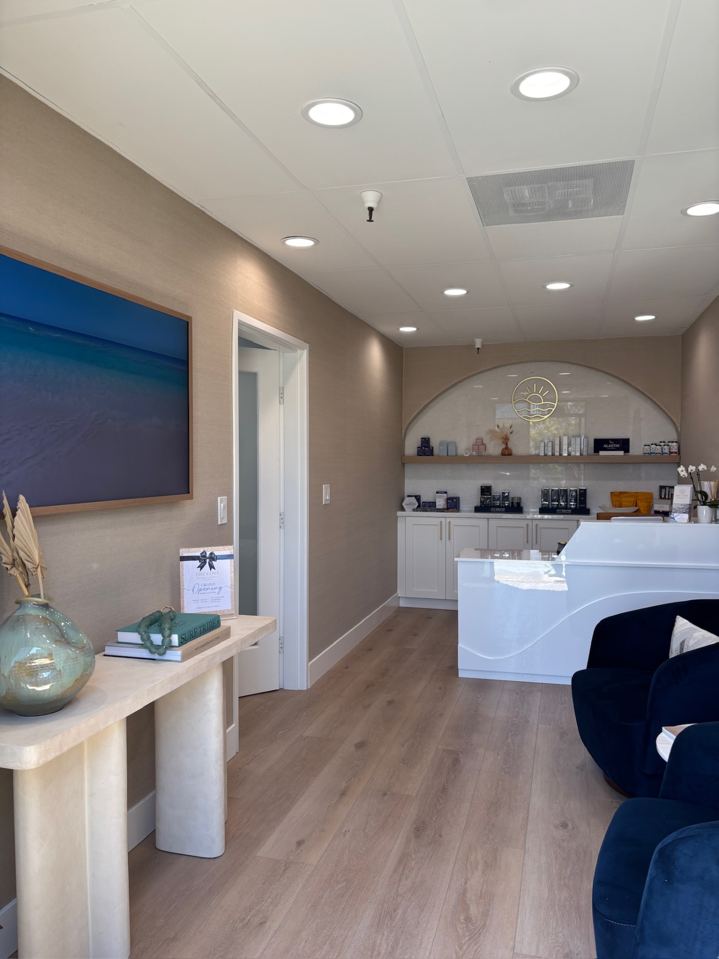 The Cove reception and retail